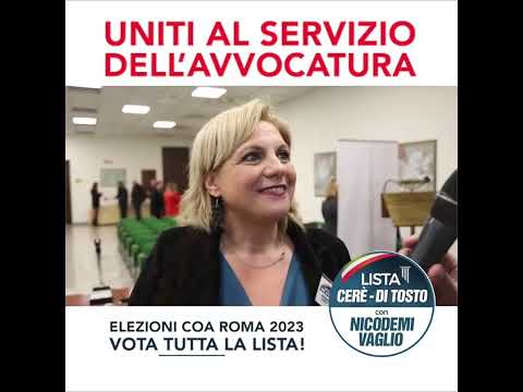 Elezioni COA Roma 2023. SPIRITO DI APPARTENENZA E DETERMINAZIONE MAI MOLLARE. Laura Arpino