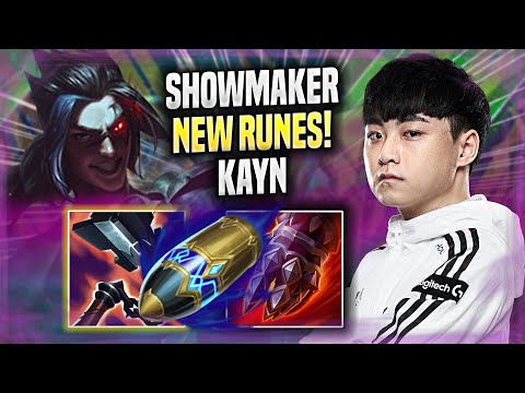 SHOWMAKER TRIES KAYN WITH NEW RUNES! - DK ShowMaker Plays Kayn MID vs Irelia!