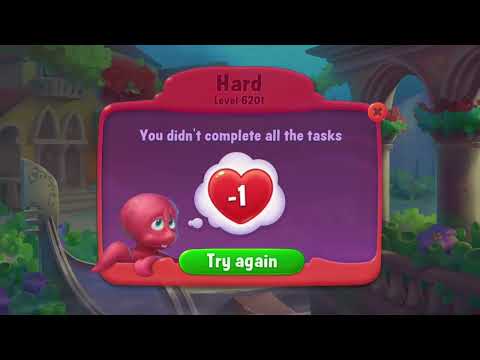 [FISHDOM Walkthrough] Level 6201 Hard (Qua màn - Fishdom)