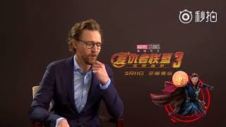 Tom Hiddleston describes Marvel characters in one word