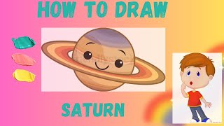 How to Draw Saturn Planet Super Easy step by step | Art tutorial