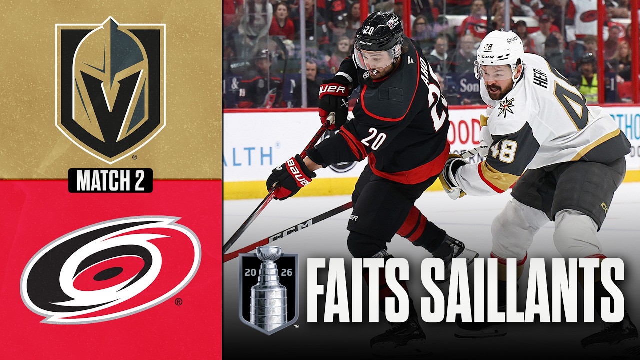 Golden Knights vs Hurricanes | Finale de la Coupe Stanley, match no 2 | Faits saillants