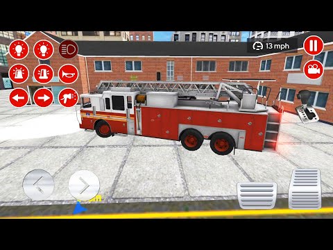 Fire Truck Driving Simulator 2020   fire games   Android Gameplay