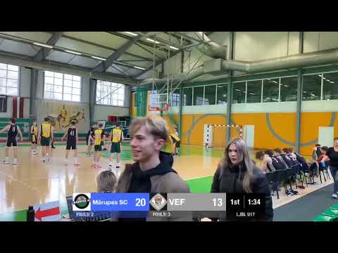 LJBL U17 Mārupes SC : VEF