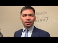 MANNY PACQUIAO REACTS TO GERVONTA BODY SHOT KO OF RYAN GARCIA; SAYS HE NEEDS MORE WORK!
