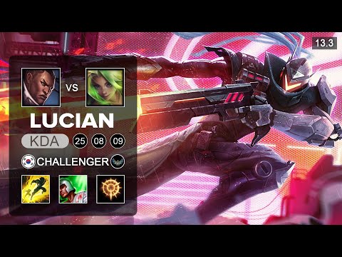 Lucian vs Zeri ADC - KR Challenger - Patch 13.3 Season 13