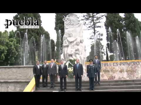 RMV encabeza ceremonia por el 168 aniversario de los Niños Héroes en Puebla