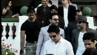 Saif Ali Khan & Vijay Mallya at Mahalaxmi Racecourse for Derby