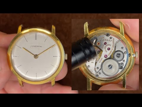 Juvenia Caliber. 975 Swiss 17 Jewels Vintage Watch Movement sound, Appearance etc.
