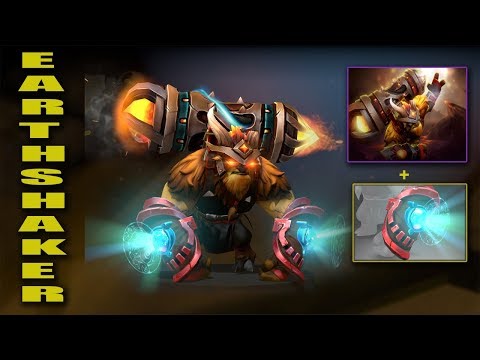 Dota 2 Plus Earthshaker Best Mix Set with Immortal (Tectonic Implications-Bracers of the Cavern)