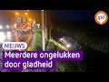 Meerdere ongelukken door gladheid
