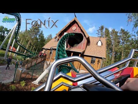 Fønix Fårup Sommerland outstanding coaster front row onride 4K UHD