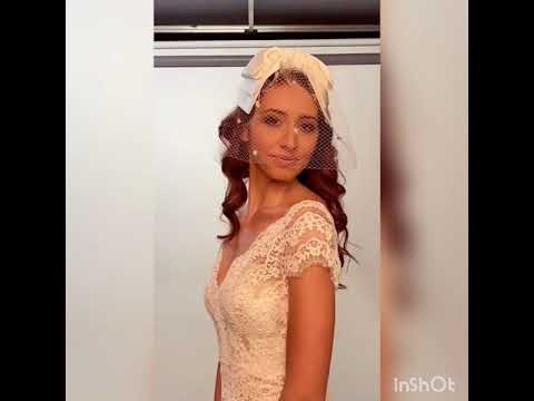 Свадебные головные уборы Вуаль для невесты на ободке с бантом #Shorts