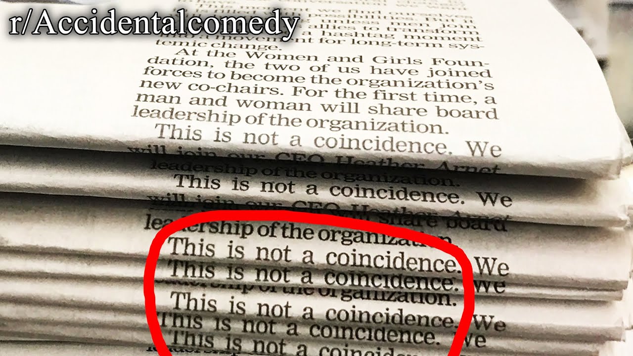 r/Accidentalcomedy | this is not a coincidence