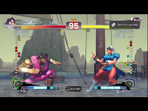 yellow_1986 [T. Hawk] vs. kaguyasama00 [Chun-Li] - PS3 SSF4 Classic Match