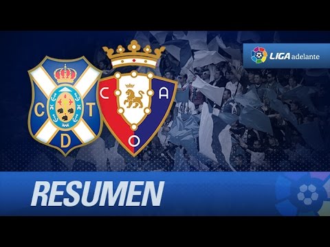 Resumen de CD Tenerife (2-1) Osasuna
