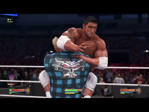 BROCK LESNAR VS BATISTA VS BIG SHOW | WWE CHAMPIONSHIP MATCH | TABLES MATCH #wwe #wwe2k22