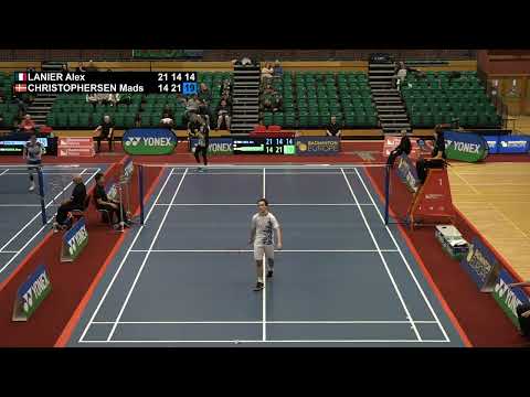 Match point - Alex Lanier vs Mads Christophersen - MS, SF - Welsh Int. 2022