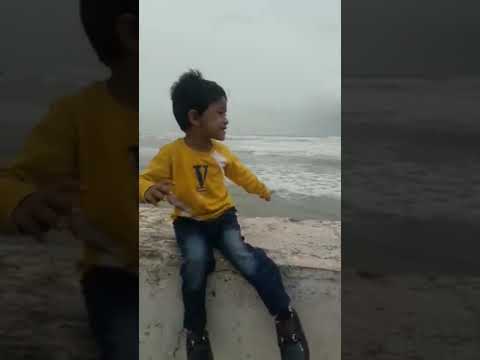 Pranil enjoying at sea shore