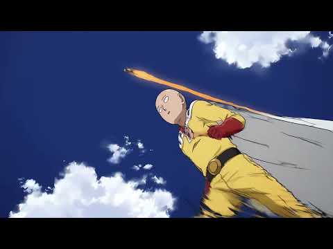 Saitama vs Genos 4K One Punch Man S1 EP5 waifu2x 3840x2160 Anime 4K  #anime #4k #onepunchman