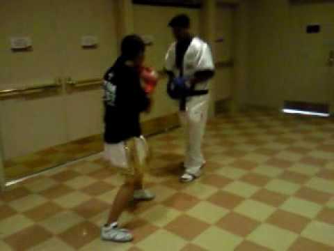 Kaliesha West Warms up for Andrews