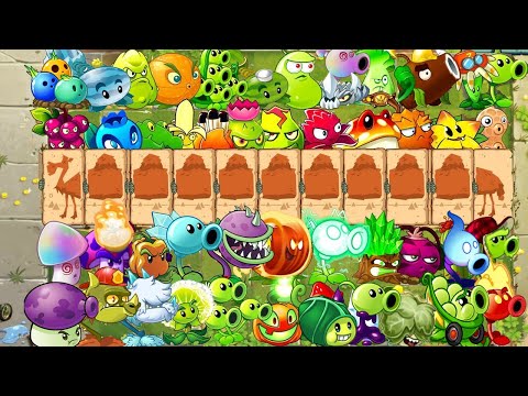 Camel Many Humps Zombie VS Every Peashooter Plants LEVEL 10 (Part 1) - PvZ 2 Challenges