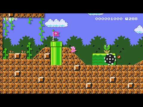 Link's Adventure - Forest Temple by Chesskey - Super Mario Maker 2 - No Commentary 1bz