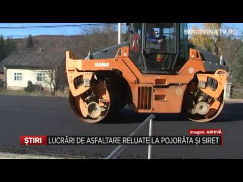 Lucrari de asfaltare reluate la Pojorata si Siret