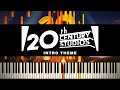 20th Century Fox Intro Piano Tutorial
