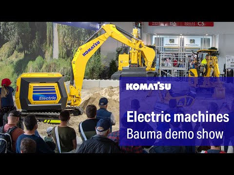 Electric machines - Komatsu at bauma 2022