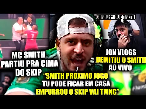 TRETA! JON VLOGS DEMITE GOLEIRO DO CAPIM AO VIVO APÓS ELE EMPURRAR SKIPINHO! KINGS LEAGUE