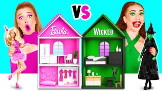 We Build Amazing Doll House | Barbie VS Wicked Challenge by BaRaFun