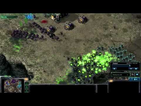 starcraft 2 banelings vs mass terran