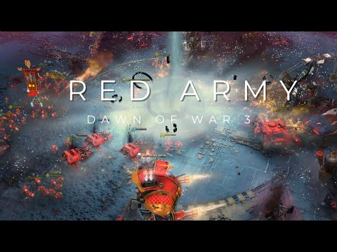 RED ARMY Vs ORCS  3vs3 - No Limid Mod - Warhammer 40K Dawn Of War 3
