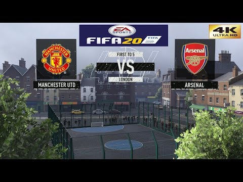 FIFA 20 (PC) Manchester United vs Arsenal | PREMIER LEAGUE VOLTA FOOTBALL GAMEPLAY | 4K 60FPS