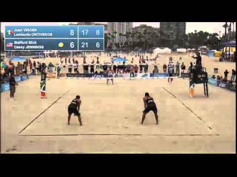 Jennings/Slick vs. Virgen/Ontiveros - Long Beach Grand Slam 2013 - Pool phase