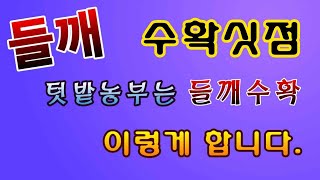 [텃밭농부. 1,269]  들깨수확 싯점과 텃밭농부식 방법소개 #들깨수확 #들깨재배