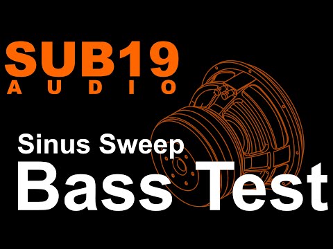 Bass Test Sinus Sweep 15-95 Hz low frequency response subwoofer test  tone sine wave