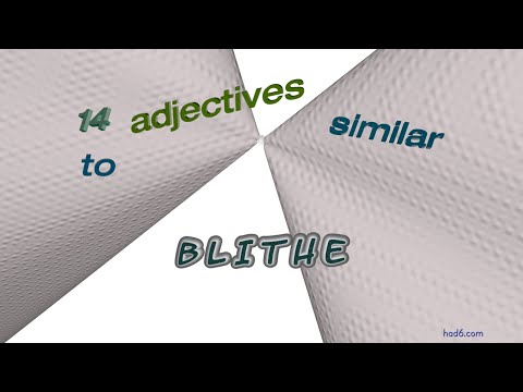 blithe - 15 adjectives synonym to blithe (sentence examples)
