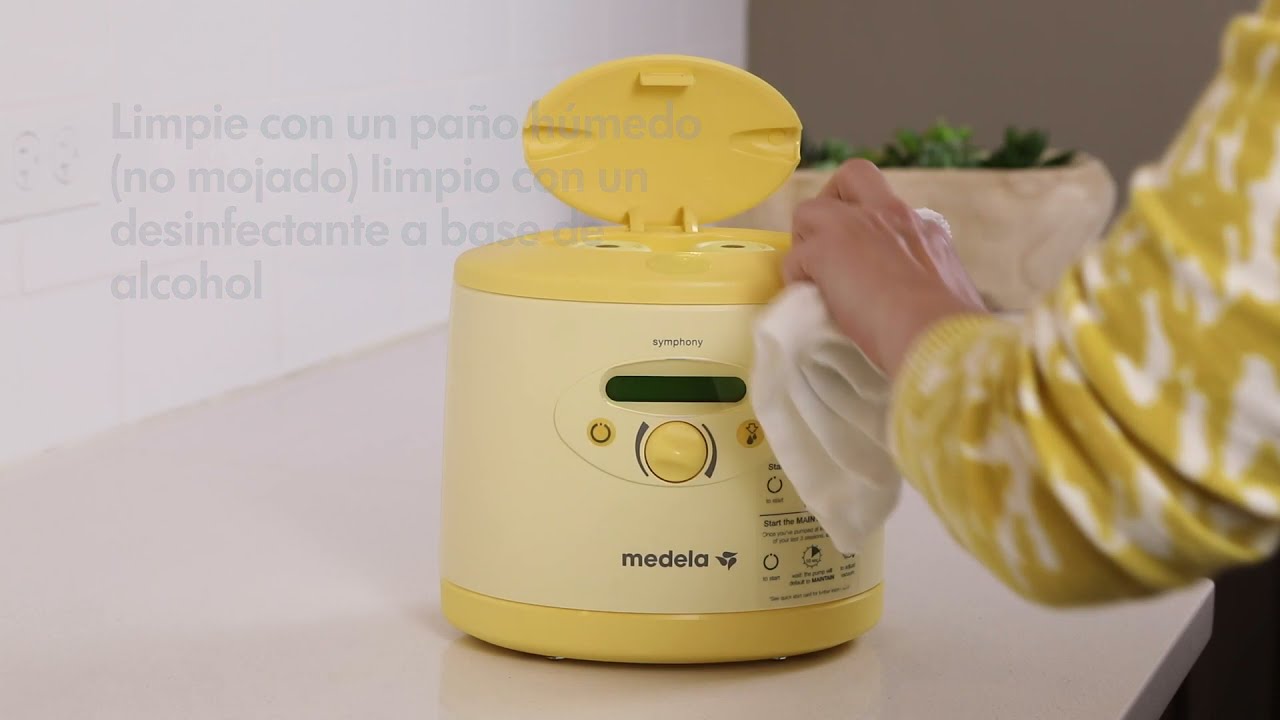 Cleaning the Symphony® Breast Pump & Set – Español 