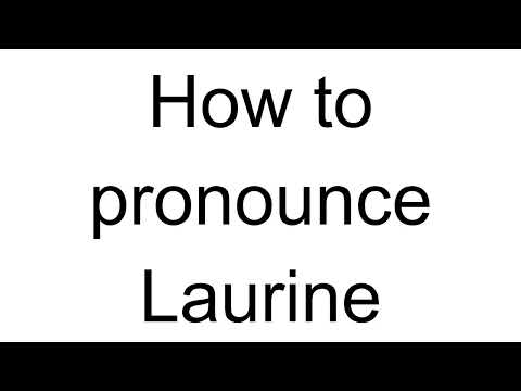 How to Pronounce Laurine (French)