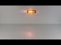LED predátor 12V / 24V - 6x 3W LED oranžový ECE R65 (140x34x27mm) - Video Youtube