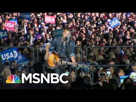 Bruce Springsteen Rails Against Donald Trump At Rally | MSNBC