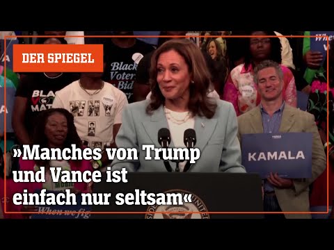Kamala Harris stichelt gegen Republikaner | DER SPIEGEL