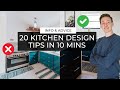 20 Kitchen Design Tips In 10 Minutes ⏱️