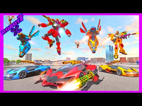 Wasp Robot Car Game: Robot Transforming Games Android gameplay