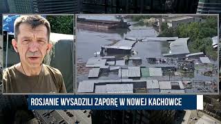 Eksplozja zapory w Nowej Kachowce. Newelicz: Skutki będą długofalowe | Polska Na Dzień Dobry
