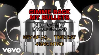 Lynyrd Skynyrd - Gimme Back My Bullets (Karaoke)