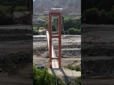 Puente colgante birregional de Jaguey  Casi 200 metros de longitud  💯 Contumazá  - Cajamarca, Perú