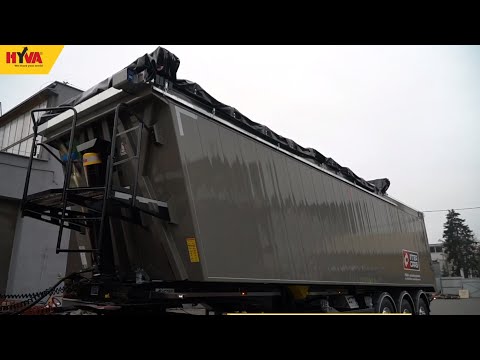 How to cover tipper semitrailer safely - HYVA SlideKap
